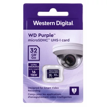 WD Purple Ultra Endurance MICRO SDHC 32GB CL10 UHS-I U1 (100/60 Mb/s) WD Purple Ultra Endurance MICRO SDHC 32GB CL10 UHS-I U1 (100/60 Mb/s)