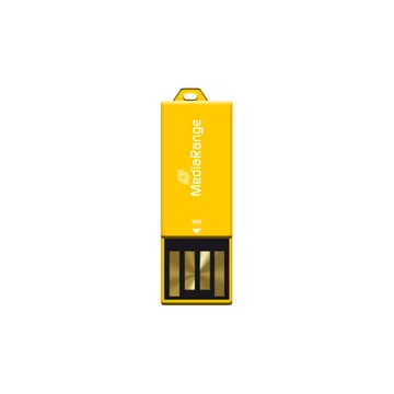 MediaRange Nano Paper-Clip 16GB pendrive USB 2.0 - sárga