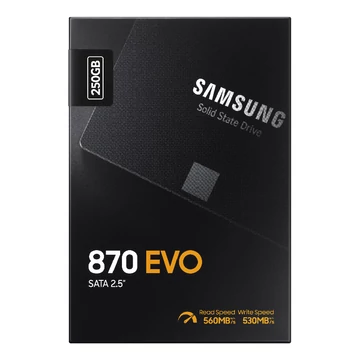 Samsung 870 EVO belső SSD 250GB 2.5" SATA3 Samsung 870 EVO belső SSD 250GB 2.5" SATA3