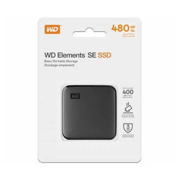 Western Digital Elements SE külső SSD 480GB USB 3.2 Gen 1 - fekete