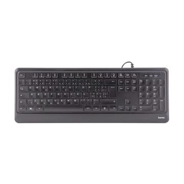 Hama KC-550 világítós billentyűzet CZ/SK - fekete