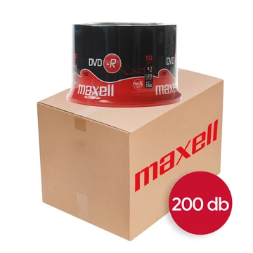 Maxell DVD-R lemez 16X 4,7GB 200db - cake (4x50)