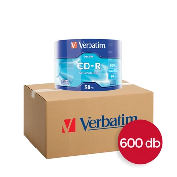 Verbatim CD-R lemez 700 MB 52X Extra Protection - 12 db shrink csomagolásban