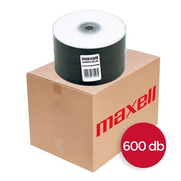 Maxell CD-R 52X nyomtatható lemez 700 MB - fehér (600 db)
