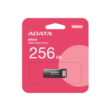 ADATA UR340 pendrive 256GB USB 3.2 fémházas - fekete