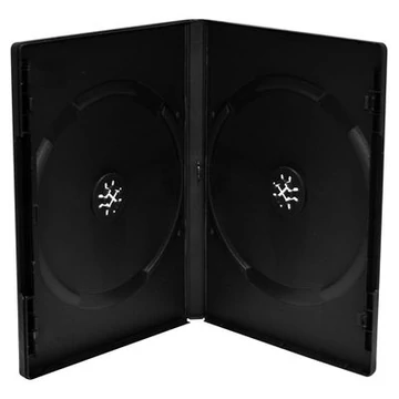 MediaRange dupla DVD tok 14 mm - fekete MediaRange dupla DVD tok 14 mm - fekete