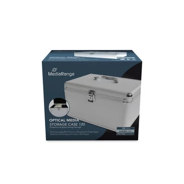 MediaRange DJ Box CD/DVD tároló doboz 120 db-os - ezüst