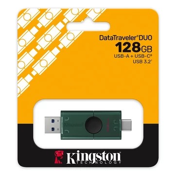 Kingston DT Duo G2 128GB USB 3.2 (USB-A + USB-C) Zöld