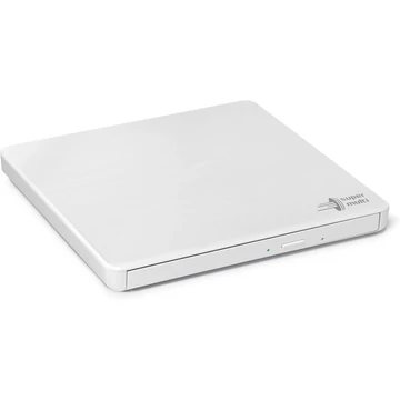 Hitachi - LG GP60NW60 külső slim DVD-író M-DISC kompatibilis USB - fehér Hitachi - LG GP60NW60 külső slim DVD-író M-DISC kompatibilis USB - fehér