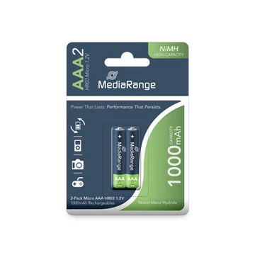Mediarange AAA Hr03 1000mAh Akku Tölthető Elem (2)