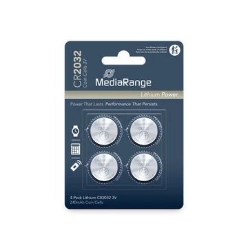 Mediarange CR2032 Lítium Gombelem (4) Mediarange CR2032 Lítium Gombelem (4)