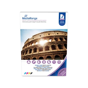 Mediarange MRINK112- Paper A4 Ink Dual-Matt 250 g,(50) Mediarange MRINK112- Paper A4 Ink Dual-Matt 250 g,(50)