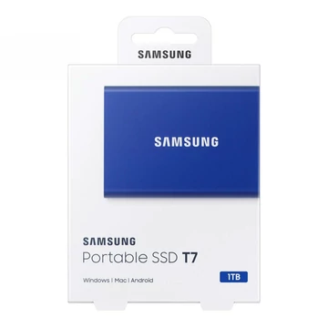 Samsung T7 külső SSD 1TB USB 3.2 Gen 2 - kék (MU-PC1T0H/WW) Samsung T7 külső SSD 1TB USB 3.2 Gen 2 - kék (MU-PC1T0H/WW)