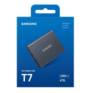 Samsung T7 külső SSD 4TB USB 3.2 Gen 2 - ezüst