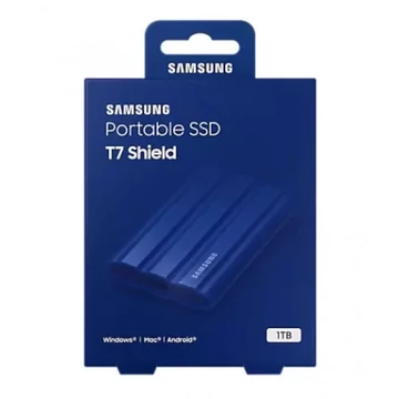 Samsung T7 Shield külső SSD 1TB USB 3.2 Gen 2 - kék (MU-PE1T0R/EU) Samsung T7 Shield külső SSD 1TB USB 3.2 Gen 2 - kék (MU-PE1T0R/EU)