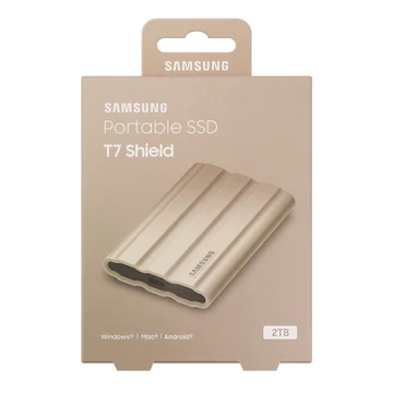 Samsung T7 Shield külső SSD 2TB USB 3.2 Gen 2 - bézs (1050/1000 MB/s) Samsung T7 Shield külső SSD 2TB USB 3.2 Gen 2 - bézs (1050/1000 MB/s)