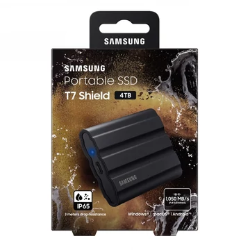 Samsung T7 Shield külső SSD 4TB USB 3.2 Gen 2 - fekete (MU-PE4T0S/EU)
