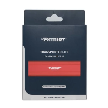 Patriot TRANSPORTER Lite külső SSD 1TB USB-C 3.2 Gen 2 - piros