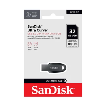 SanDisk Ultra Curve pendrive 32GB USB 3.2 Gen1 - fekete (100 MB/s)