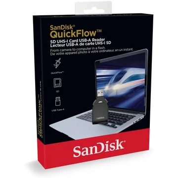 SanDisk QuickFlow SD UHS-I Card USB-A olvasó - fekete (SDDR-C731-GNANN)