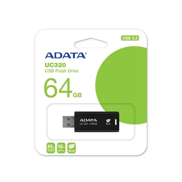 ADATA UC320 pendrive 64GB USB 3.2 Gen1 100 MB/s - fekete