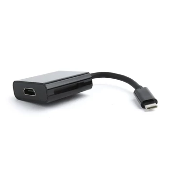 Gembird Cablexpert USB-C – HDMI adapter 4K UHD 30Hz 15 cm - fekete (A-CM-HDMIF-01)