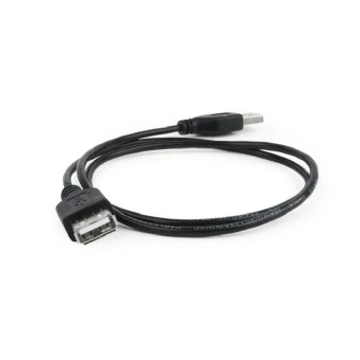 Lanberg USB 2.0 hosszabbító kábel AM - AF 0.75 m - fekete