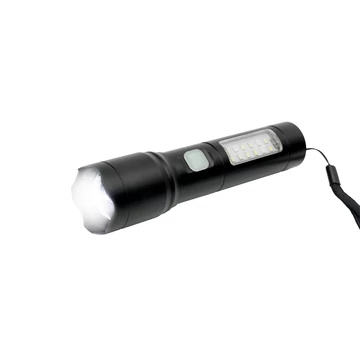 Platinet elemlámpa 5W 400LM zoom 50 m hatótáv - fekete (PAF1364)