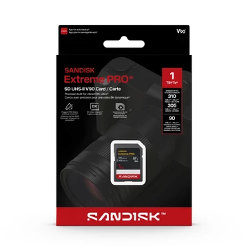 SanDisk Extreme PRO SDXC memóriakártya 1TB CL10 UHS-II U3 V90 (310/305 MB/s)