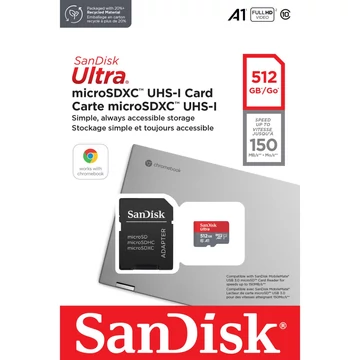 SanDisk Ultra microSDXC 512GB CL10 UHS-I A1 140 MB/s
