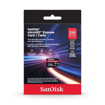 SanDisk Express microSDXC memóriakártya 256GB CL10 UHS-I U3 V30 5K (650/210 MB/s)