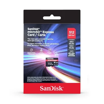 SanDisk microSD Express microSDXC 512GB CL10 UHS-I U3 V30 5K 650/220 MB/s