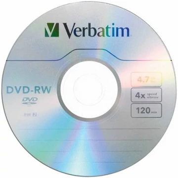 Verbatim DVD-RW 4X újraírható lemez papírtokban (1) Verbatim DVD-RW 4X újraírható lemez papírtokban (1)