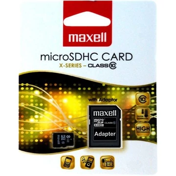 Maxell 256GB Micro SDXC Memóriakártya Class 10 + Adapter