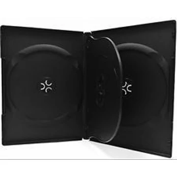 DVD tok 4 db-os 14mm Inner Tray kialakítással - fekete
