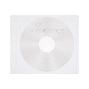 MediaRange Lefûzhető CD tasak fehér 50db MediaRange Lefûzhető CD tasak fehér 50db