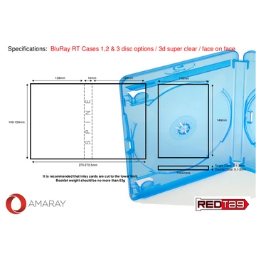 Amaray Blu Ray Tok Szimpla 14 mm