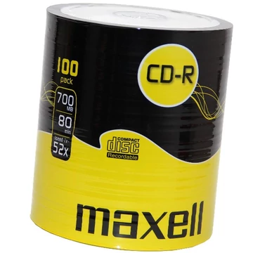 Maxell CD-R 52X Lemez - Shrink (100)