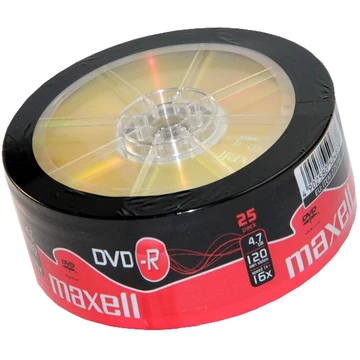 Maxell DVD-R 16X Lemez - Shrink (25) Maxell DVD-R 16X Lemez - Shrink (25)