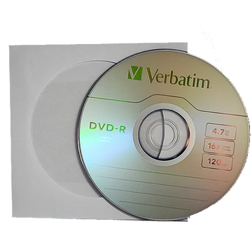 Verbatim DVD-R 16X lemez 4,7 GB - papírtokban (10)