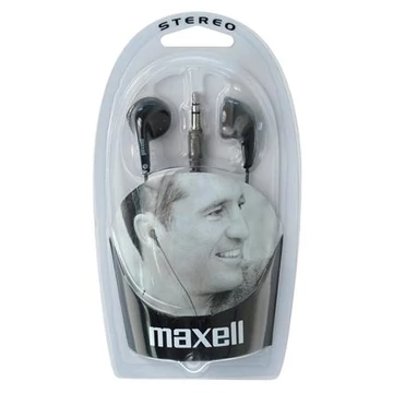 Maxell EB-98 vezetékes fülhallgató 15 mm-es membránnal - fekete Maxell EB-98 vezetékes fülhallgató 15 mm-es membránnal - fekete