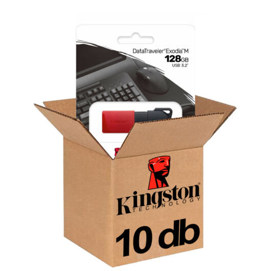 Kingston Exodia M Data Traveler pendrive 128GB USB 3.2 Gen1 Fekete/piros 10db-os CSOMAG!
