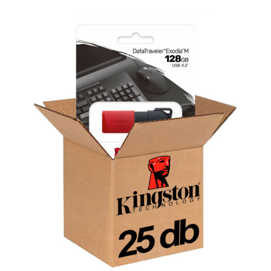 Kingston Exodia M Data Traveler pendrive 128GB USB 3.2 Gen1 Fekete/piros 25db-os CSOMAG!