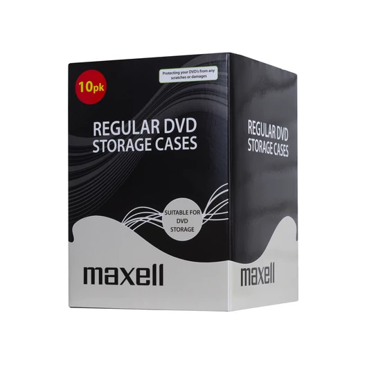 Maxell DVD tok 14 mm - fekete/átlátszó (10db)