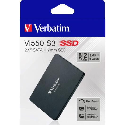 Verbatim 512GB VI550 S3 2.5&quot; Belső SSD