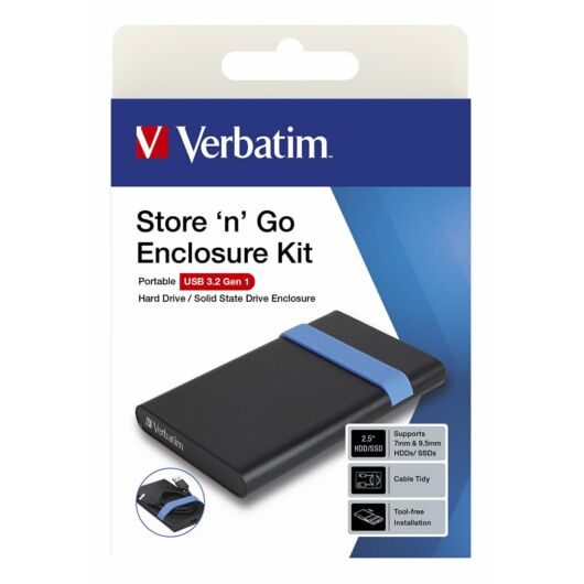 Verbatim Store 'N' Go 2.5' külső merevlemez ház USB 3.2 Gen1 Fekete
