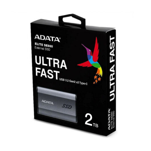 ADATA SE880 Külső SSD 2TB USB-C 3.2 gen 2x2 (2000/2000 MB/s) 