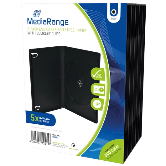 Dvd tok 14mm - 1 lemezes, szimpla (MediaRange) EU - BOX11-M