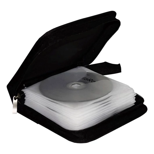 MediaRange CD/DVD táska 24 db lemez számára - fekete (BOX-50)