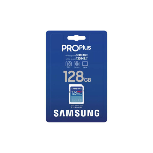 SAMSUNG PRO PLUS 128GB SDXC CL10 UHS-I U1 (180/130 MB/s)